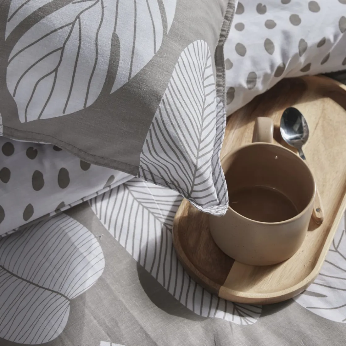 Housse de couette en coton MAWIRA #3.3 beige