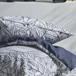Housse de couette en coton MAWIRA #3.7 gris