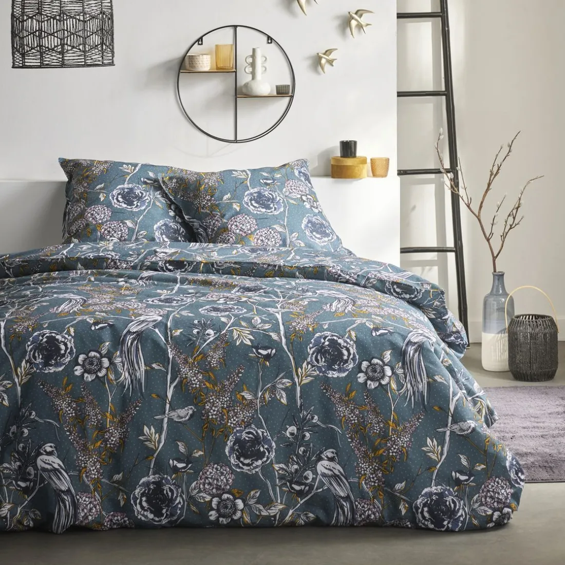 Housse de couette en coton SUNSHINE 0.19 Bleu