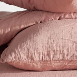 Housse de couette en gaze de coton 150g/m²WEB rose des sables