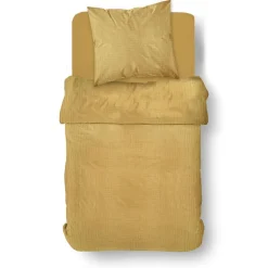 Housse de couette en gaze de coton 150g/m² WEB ocre
