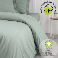 Housse De Couette Organic En Coton Céladon