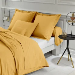 Housse de couette polycoton TERTIO® - Jaune Moutarde