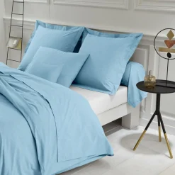 Housse de couette polycoton TERTIO® - Bleu Lagon