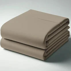 Housse de couette polycoton TERTIO® -Taupe