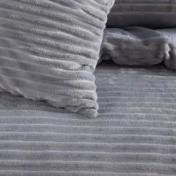 Housse de couette Polyester RIBBED Acier