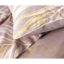Housse de couette réversible en coton LAURE rose