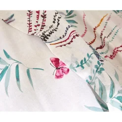 Housse de couette TEMPS LIBRE blanche en coton