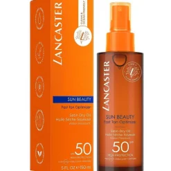 Huile Sèche Soyeuse Accélératrice de Bronzage Spray Spf50 - Sun Beauty