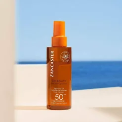 Huile Sèche Soyeuse Accélératrice de Bronzage Spray Spf50 - Sun Beauty