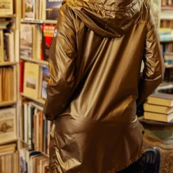 Imperméable à capuche RAINY LONG bronze