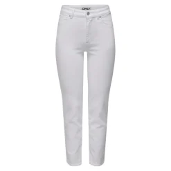Jean coupe droite blanc en coton Alia