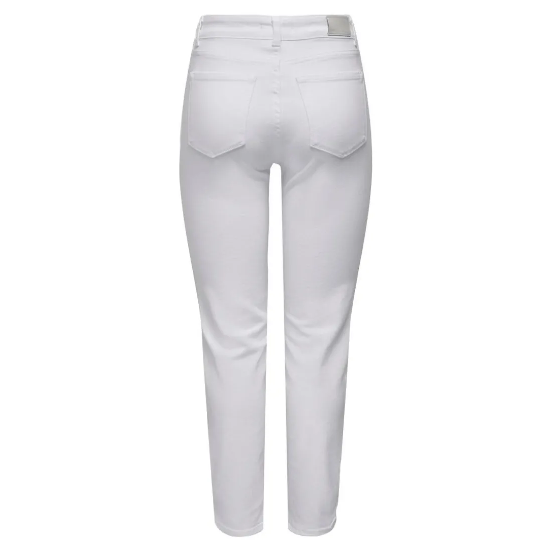 Jean coupe droite blanc en coton Alia