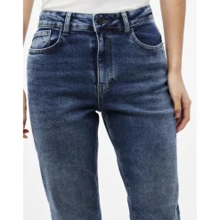 Jean coupe tapered bleu en coton