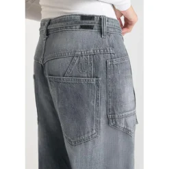 jean droit gris Zara