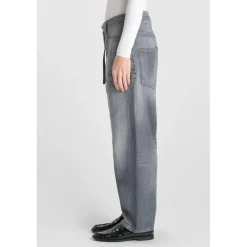 jean droit gris Zara