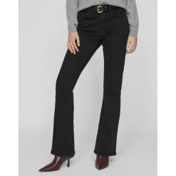 Jean flare Lbd Osc Betty noir en coton Xia