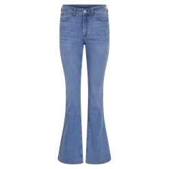 Jean flare Lbd Osc239 Betty bleu en coton Daisy
