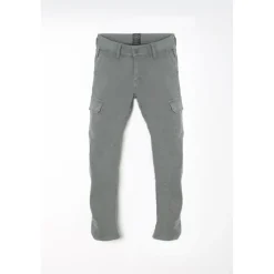 Jean garçon, tapered, longueur 34 vert Quip en coton
