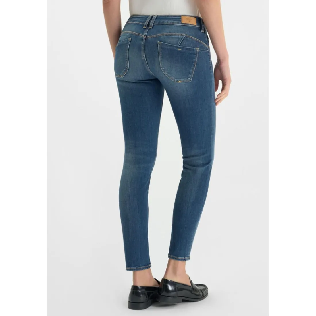 Jean push up Pulp Slim bleu en coton Aria