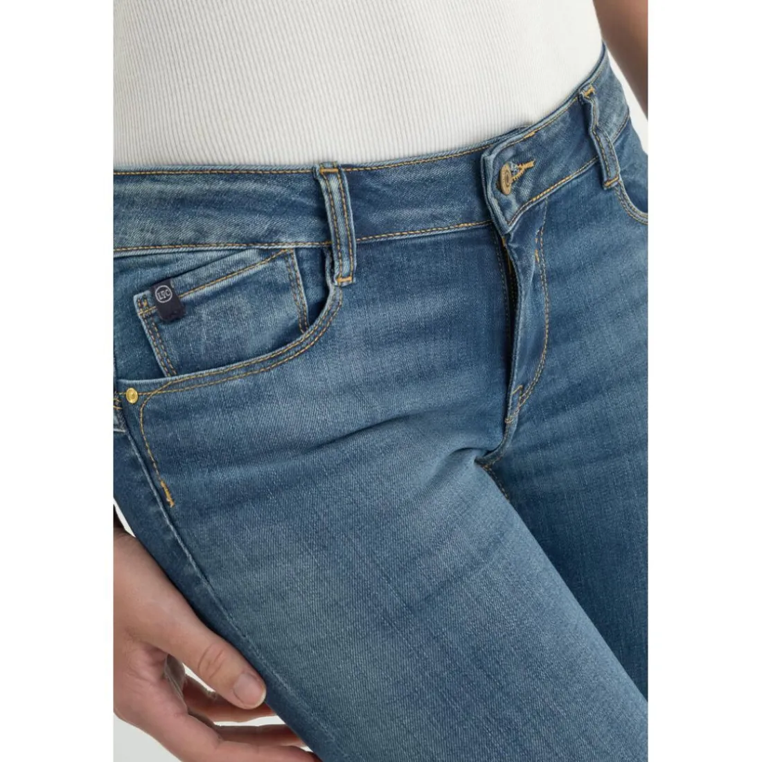 Jean push up Pulp Slim bleu en coton Aria