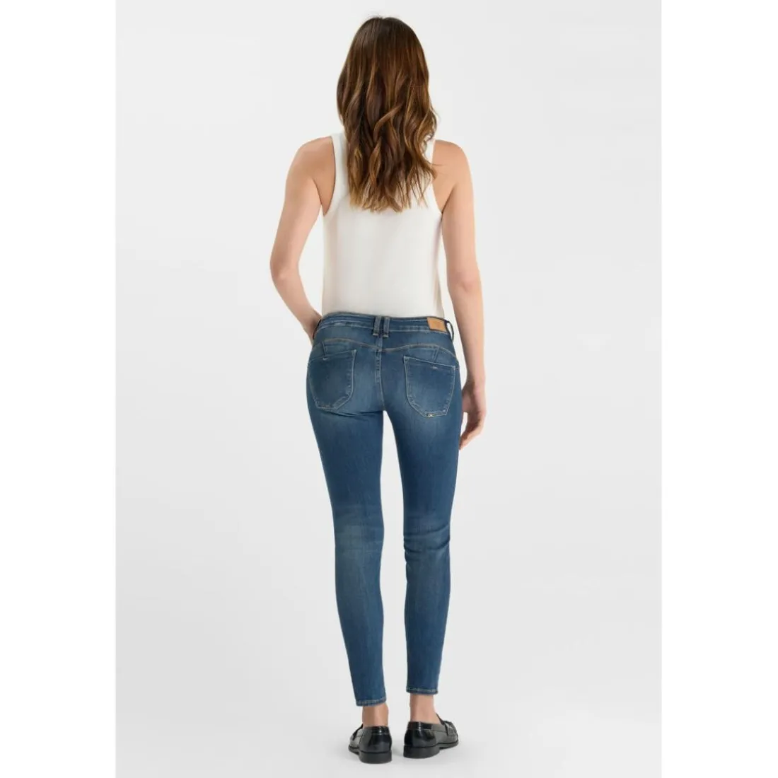 Jean push up Pulp Slim bleu en coton Aria
