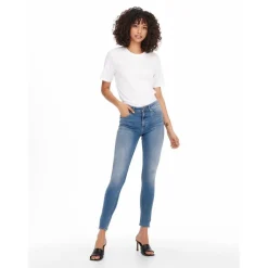 Jean skinny bleu en coton Lily