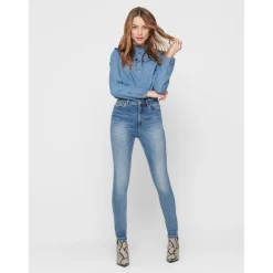Jean skinny bleu en coton Uma