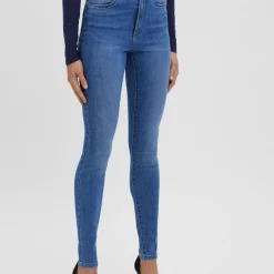 Jean skinny Skinny Fit Taille haute bleu Zoé