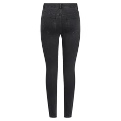 Jean skinny taille haute Dea gris en coton Fawn