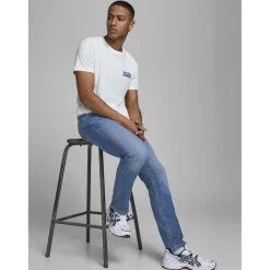 Jean slim Fit Bleu en coton Trent
