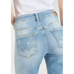 Jeans 400/17 mom taille haute 7/8ème en coton