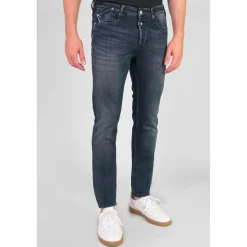 Jeans ajusté 600/17, longueur 34 bleu Karl en coton