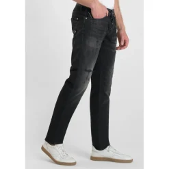 Jeans ajusté stretch 700/11, longueur 34 noir Xander en coton
