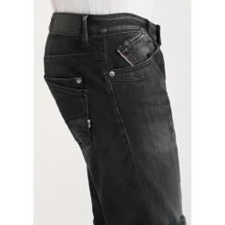 Jeans ajusté stretch 700/11, longueur 34 noir Xander en coton