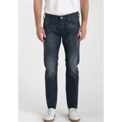 Jeans ajusté stretch 700/11, longueur 34 bleu Yardley en coton
