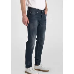 Jeans ajusté stretch 700/11, longueur 34 bleu Yardley en coton