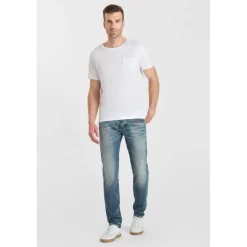Jeans ajusté stretch 700/11, longueur 34 bleu Vale