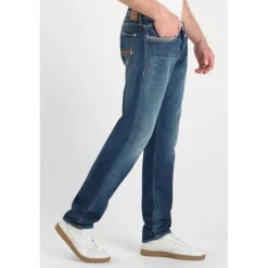 Jeans ajusté stretch 700/11, longueur 34 bleu Lou