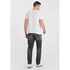 Jeans ajusté stretch 700/11, longueur 34 gris en coton Ryan