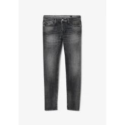 Jeans ajusté stretch 700/11, longueur 34 gris en coton Ryan