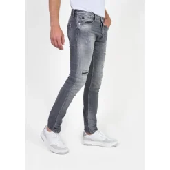 Jeans ajusté stretch 700/11, longueur 34 noir Amin