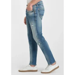 Jeans ajusté stretch 700/11, longueur 34 bleu Pete