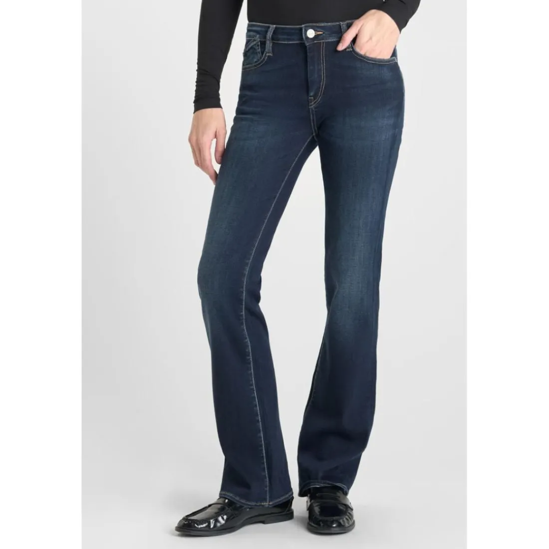 Jeans bootcut POWER bootcut, longueur 34 bleu en coton Kali