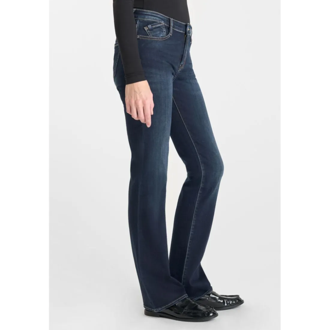 Jeans bootcut POWER bootcut, longueur 34 bleu en coton Kali