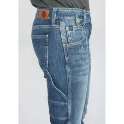 Jeans boyfit 200/43, longueur 34 bleu en coton Julia