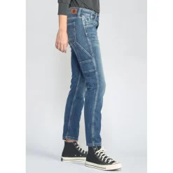 Jeans boyfit 200/43, longueur 34 bleu en coton Julia