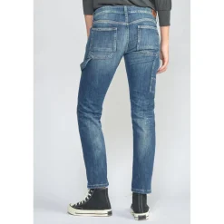 Jeans boyfit 200/43, longueur 34 bleu en coton Julia