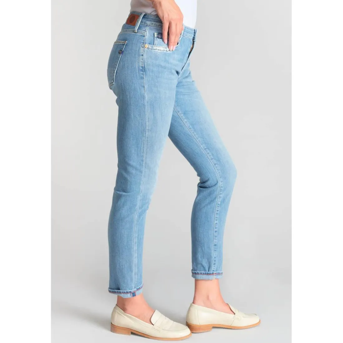Jeans boyfit 200/43, longueur 34 bleu Pax