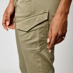 Jeans DERA en coton kaki